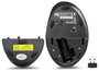 Perixx PERIMICE-719 L Ergonomikus egér Rádiójel vezérlésű Fekete 800 dpi, 1200 dpi, 1600 dpi 5. bélyegkép
