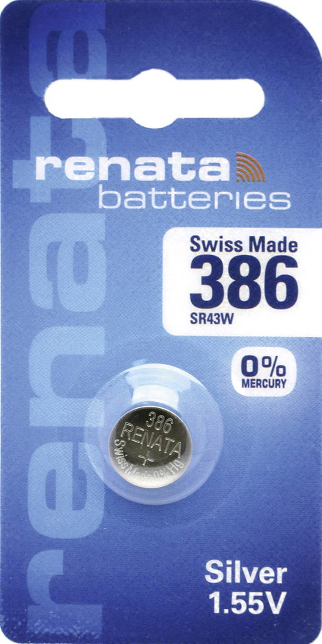 Renata Gombelem 386 1.55 V 1 db 130 mAh Ezüstoxid 3. kép