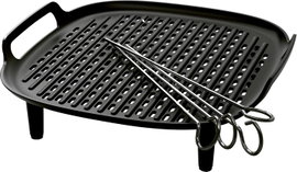 Philips Home HD9926/00 Grillkészlet Fekete, Fémes
