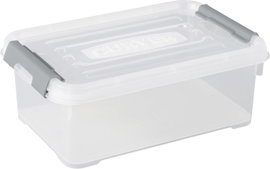 Curver 243810 Tárolódoboz HANDY Egymásra rakható (H x Sz x Ma) 294 x 194 x 110 mm Átlátszó, Ezüst 1 