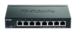 D-Link DGS-1100-08PV2/E Hálózati switch, RJ45 8 port 16 GBit/s PoE funkció