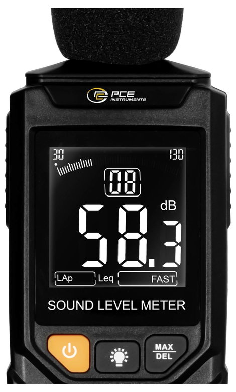 PCE Instruments PCE-354 Zajszintmérő 30 - 130 dB 20 Hz (min) 2. kép