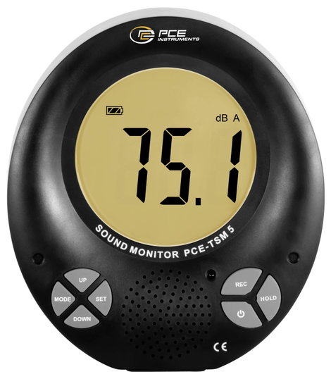PCE Instruments PCE-TSM 5 Zajszintmérő Adatgyűjtő, színes kijelző 35 - 135 dB 31.5 Hz - 8000 Hz 3. kép
