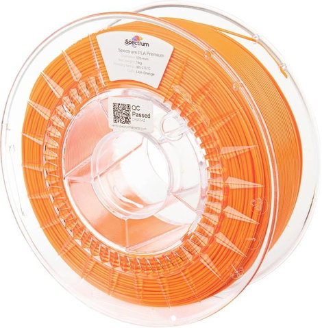 Spectrum Filaments 80008 PLA Premium 3D nyomtatószál PLA műanyag 1.75 mm 1 kg Narancs 1 db