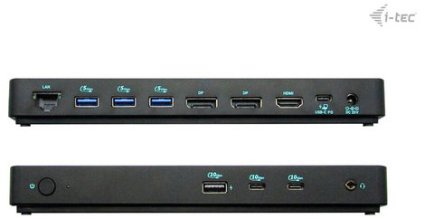 i-tec USB-C® dokkoló állomás I-TEC USB-C Triple 4K DS Gen2 PD 100W 4. kép