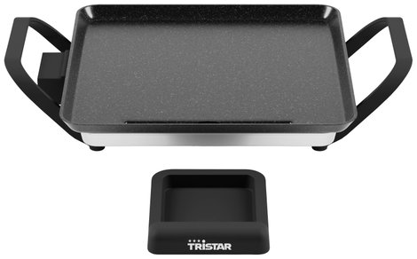 Tristar Slim S Grillező lap Elektromos fokozatmentes hőmérséklet szabályozó Fekete