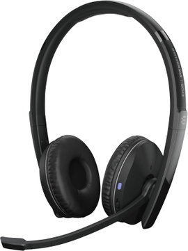 EPOS Headset Telefon On Ear headset Bluetooth® Stereo Fekete Noise Cancelling Hangerő szabályozás, M