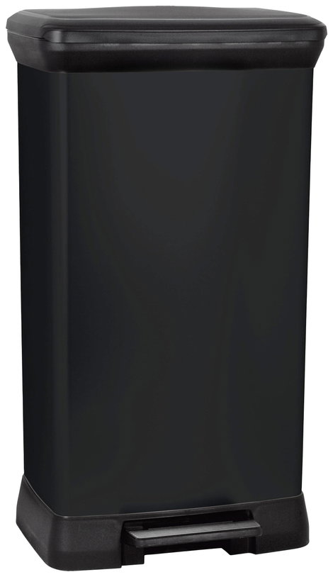 Curver Deco bin metalics 246364 Szemeteskuka 50 l (Sz x Ma x Mé) 390 x 720 x 290 mm Fekete 1 db