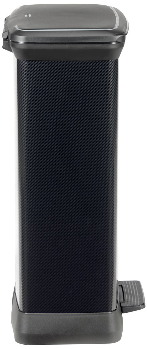 Curver Deco bin metalics 246364 Szemeteskuka 50 l (Sz x Ma x Mé) 390 x 720 x 290 mm Fekete 1 db 2. kép