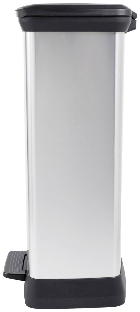 Curver Deco bin metalics 254620 Szemeteskuka 46 l (Sz x Ma x Mé) 407 x 749 x 307 mm Ezüst, Fekete 1  3. kép