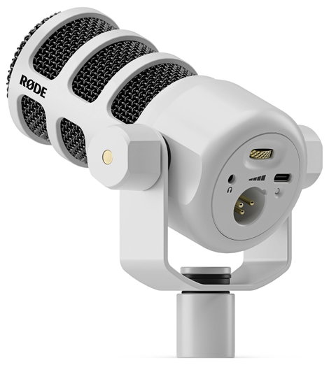 Rode PodMic USB White Álló USB-s mikrofon Átviteli mód:Vezetékes USB-C® Vezetékes Fekete 3. kép