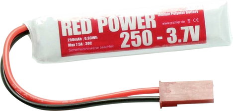 Red Power Akkucsomag, LiPo 3.7 V 250 mAh Soft doboz JST