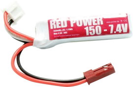 Red Power Akkucsomag, LiPo 7.4 V 150 mAh Soft doboz JST