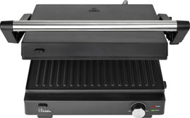 BiKitchen grill 200 Kontakt grill Elektromos Visszajelző lámpa, Összehajtható, fokozatmentes hőmérsé