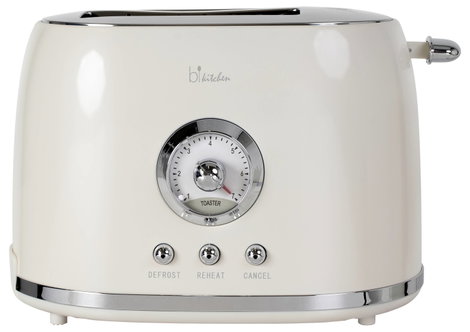 BiKitchen nostalgia 200 Kenyérpirító Krémfehér (fényes) 2. kép