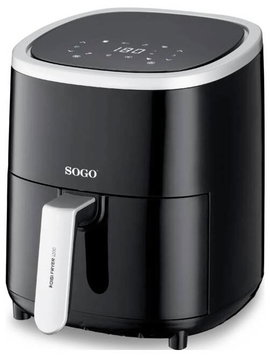 SOGO Human Technology FRE-SS-10865 Forrólevegős fritőz 3.5 l 1200 W Fekete, Ezüst