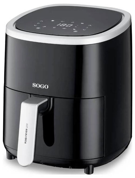 SOGO Human Technology FRE-SS-10865 Forrólevegős fritőz 3.5 l 1200 W Fekete, Ezüst