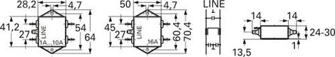 Eichhoff F033-010/500 F033-010/500 Zavarszűrő 110 V/AC, 250 V/AC 10 A 750 µH 1 db 2. kép
