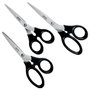 Leitz 54260095 Univerzális Univerzális olló Jobbkezes, Balkezes 165 mm, 185 mm, 205 mm Fekete bélyegkép