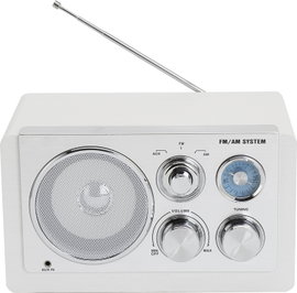 Denver TR-63W Asztali rádió AM, FM AUX Fehér