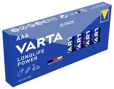 Varta Mikroelem Longlife Alkáli mangán 1200 mAh 1.5 V 10 db 3. kép