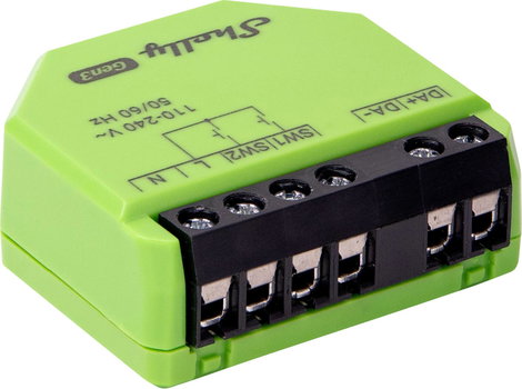 Shelly DALI Dimmer Gen3 Dimm faktor Bluetooth, Wi-Fi