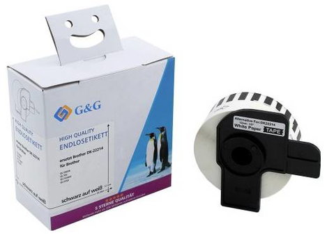 G&G Végtelen etikett szalag 12 mm x 30.48 m 1 db ET-B-G-22214 Cím etikett