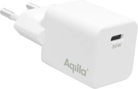 Aqiila W1 USB-s töltőkészülék 20 W Beltér, Aljzat dugó Kimeneti áram (max.) 3 A USB-C® Kimenetek szá