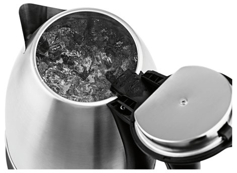 GourmetMaxx Vízforraló Zsinór nélküli Nemesacél, Fekete Tartalom: 1.8 6. kép