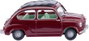 Wiking 009908 H0 Személygépkocsi modell Fiat 600, borvörös bélyegkép