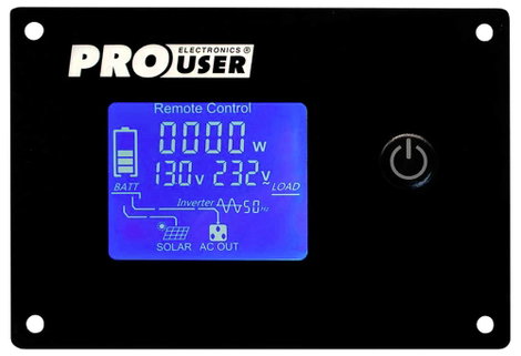 ProUser Inverter PSI3000TX 3000 W 12 V/DC - 230 V/AC Távirányítóval, tiszta szinuszhullám, USV funkc 2. kép