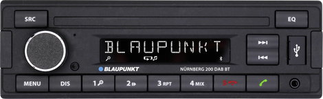 Blaupunkt Nürnberg 200 DAB BT Autórádió Bluetooth kihangosító, DAB + tuner