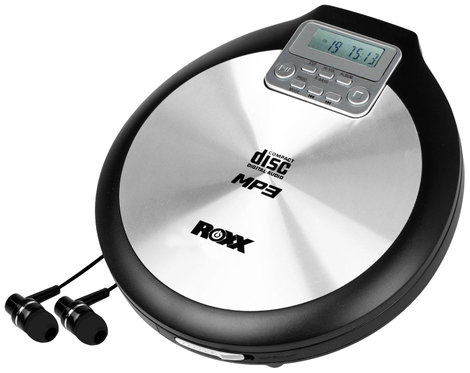 Roxx PCD 600 Hordozható CD lejátszó CD, CD-R, CD-RW, MP3 Fekete