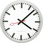 EUROTIME 59530-07 Rádiójel vezérlésű Falióra 35 cm Ezüst Zajtalan óraszerkezet bélyegkép