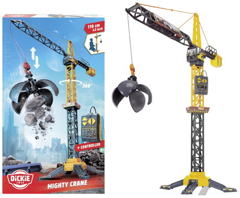 Dickie Toys Építkezésnél használt jármű modell Mighty Crane Kész modell Építkezésnél használt jármű