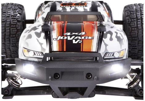 Reely JoVage 4x4 V2 Narancs/fehér Brushed 1:16 RC modellautó Elektro Truggy 4WD RtR 2,4 GHz Akkuval  3. kép