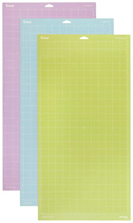 Cricut Explore/Maker LightGrip/StandardGrip/StrongGrip (30.5 x 61 cm) 3-Pack Vágóalátét Lila, Kék, S