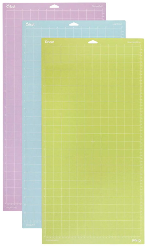 Cricut Explore/Maker LightGrip/StandardGrip/StrongGrip (30.5 x 61 cm) 3-Pack Vágóalátét Lila, Kék, S