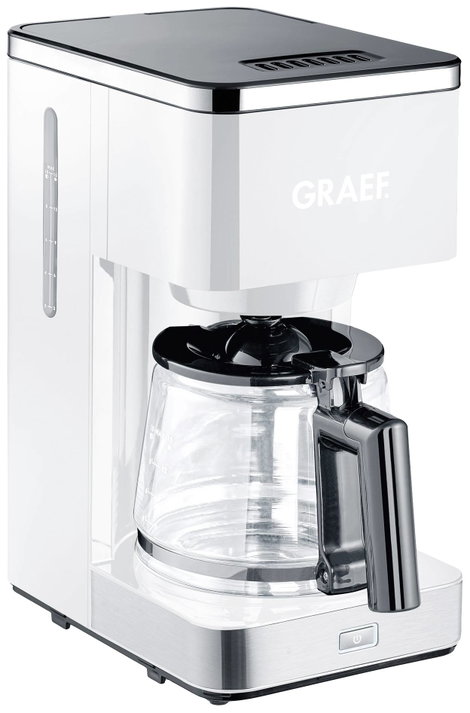 Graef FK 401 Kávéfőző Fehér Kapacitás, csésze=10 Üveg kanna, Melegentartás