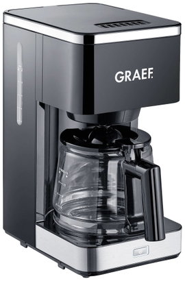 Graef FK 402 Kávéfőző Fekete Kapacitás, csésze=10 Üveg kanna, Melegentartás