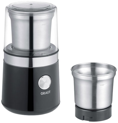 Graef CM 102 CM102EU Kávédaráló Fekete, Nemesacél