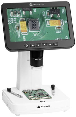 TOOLCRAFT TO-9407067 Digitális mikroszkóp 300 x Beeső fény, Átvilágítás