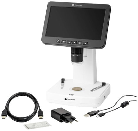 TOOLCRAFT TO-9407067 Digitális mikroszkóp 300 x Beeső fény, Átvilágítás 6. kép