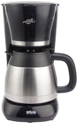 Silva Homeline KA-T 4505 sw Kávéfőző Fekete, Inox Kapacitás, csésze=10 Hőszigetelt kiöntő