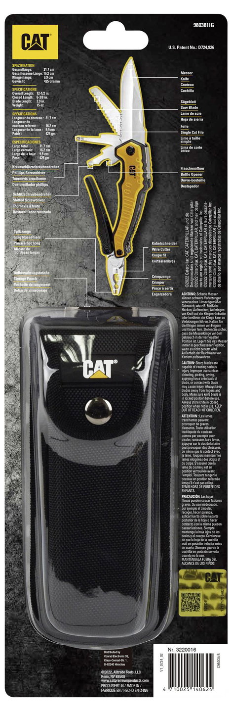 CAT 980381LG Többfunkciós szerszám Funkciószám 9 3. kép