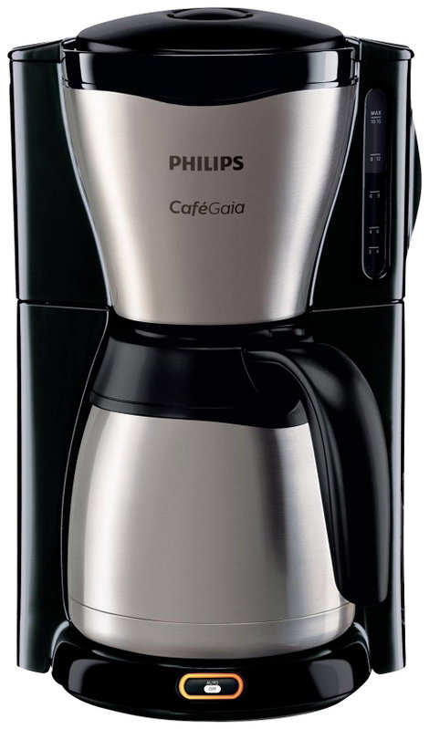 Philips Home Café Gaia HD7548/20 Kávéfőző Fekete, Nemesacél Kapacitás, csésze=15 Hőszigetelt kiöntő 3. kép