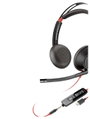 HP Poly Headset Blackwire C5220 Stereo USB- Számítógép On Ear headset Stereo Fekete Noise Cancelling bélyegkép
