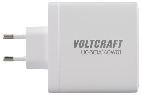 VOLTCRAFT UC-3C1A140W01 USB-s töltőkészülék 140 W Aljzat dugó Kimeneti áram (max.) 5 A USB-A, USB-C® 3. kép