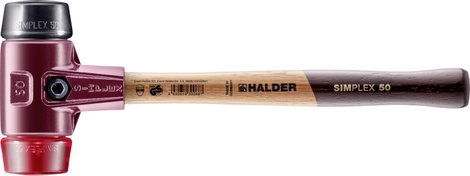 Halder SIMPLEX 3026.050 Puha kalapács ergonómikus markolat, kemény, középkemény 1130 g 370 mm 1 db