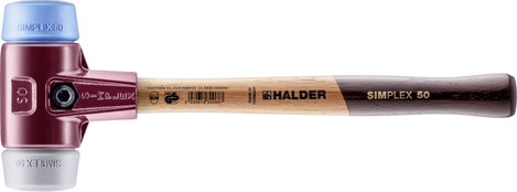 Halder SIMPLEX 3013.050 Puha kalapács ergonómikus markolat, középkemény, puha 1060 g 370 mm 1 db
